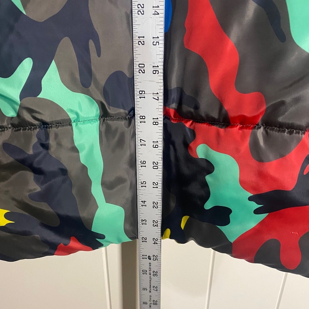 Modx Colorful Camo Puffer Jacket Streetwear Women's Size S - Picture 14 of 16